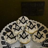 Masonic cupcakes 