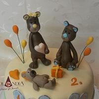 Birthday cake wiht bears