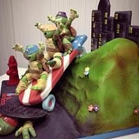 Ninja Turtle Cake.