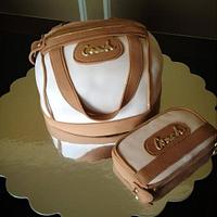 Coach purse cake