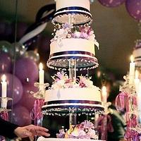 My Silver Wedding Purple Cake