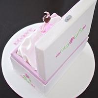 Ballerina music box cake 