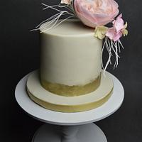 Wedding Cake with Peony