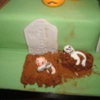 Grim reaper Halloween cake