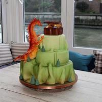 A Dragon Wedding Cake