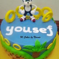 Sonic Hedgehog Theme Cake