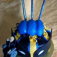 X-Men Wolverine/ Professor X Cake