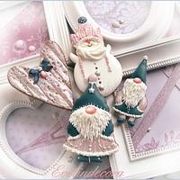 Winter gnomes cookies Winter gnomes cookies