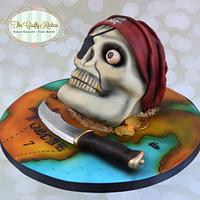 Pirate Skull Cake