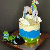 Birthday cake for girl and boy 