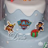 Paw Patrol Christmas cake