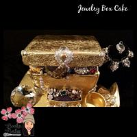 Gold, Glitz and Glam - Antique Jewelry Box Cake