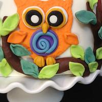 Mason's owl cake