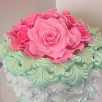 Rococo Rose Mint Pink Cake