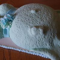 Baby Bump (and Foot) Cake