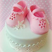 Baby Shoes - Christening Cake