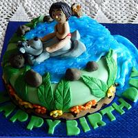 Jungle book theme cake