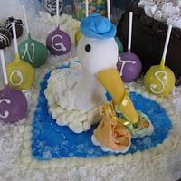 Winter Wonderland Baby Shower Cake