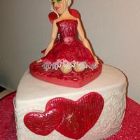 Valentin's day cake