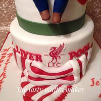 40th Birthday LiverPool cake