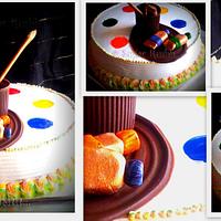 Colour Palate Cake