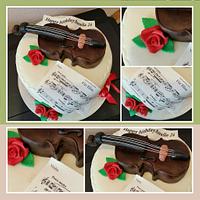  An edible Violin cake