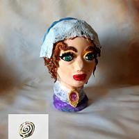 3d cake bust, lady