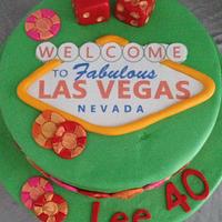 Las Vegas Birthday Cake!