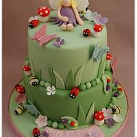 Fairy & Garden Bugs Birthday Cake