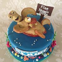 'Crush & Squirt' Finding Nemo 18th Birthday cake