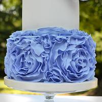 Purple Peony Bridal Shower Cakes