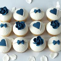 Sapphire Anniversary Cupcakes