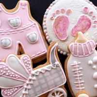 Welcome Baby Girl Cookies