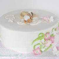 Baby Girl Christening / Baptism Cake & Cupcakes