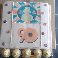 jubillee cake 16" by 16"