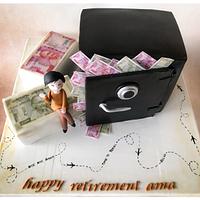 Retirement Cake for a banker