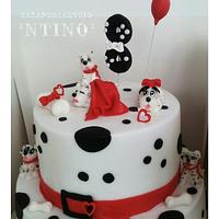 101 Dalmatians dogs cake