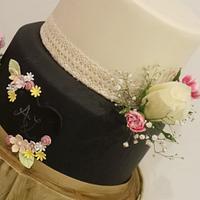 Rustic Chalkboard wedding cake