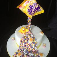 Easter Cake with Fondant Chicks