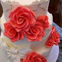 Coral Rose Wedding