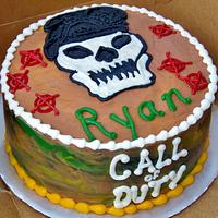 Call of Duty buttercream cake