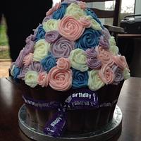 Giant cupcake bouquet