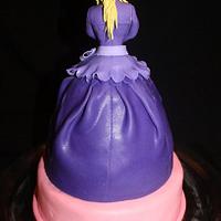 Princess Cake with Gumpaste Doll