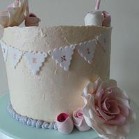 Bunting Birthday cake