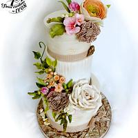 Natural wedding cake 