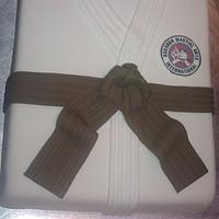 Martial arts Gi cake for Jukido Jujitsu