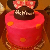 Minnie Mouse Cake, Smash Cake and Cupcakes