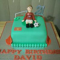 Man Utd Football themed Cake