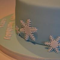 Ice Skating Birthday Cake