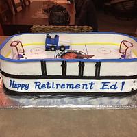 Hockey Arena cake